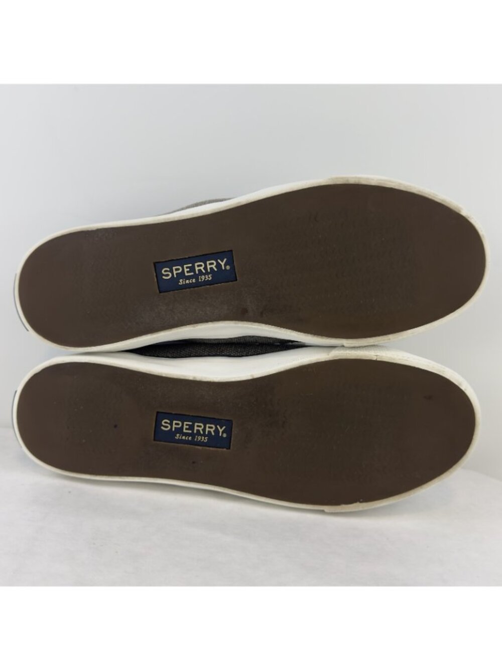 Sperry Seacoast Sneaker Womens Size 8M Canvas Metallic Silver Gray Boat Shoes - Picture 5 of 13